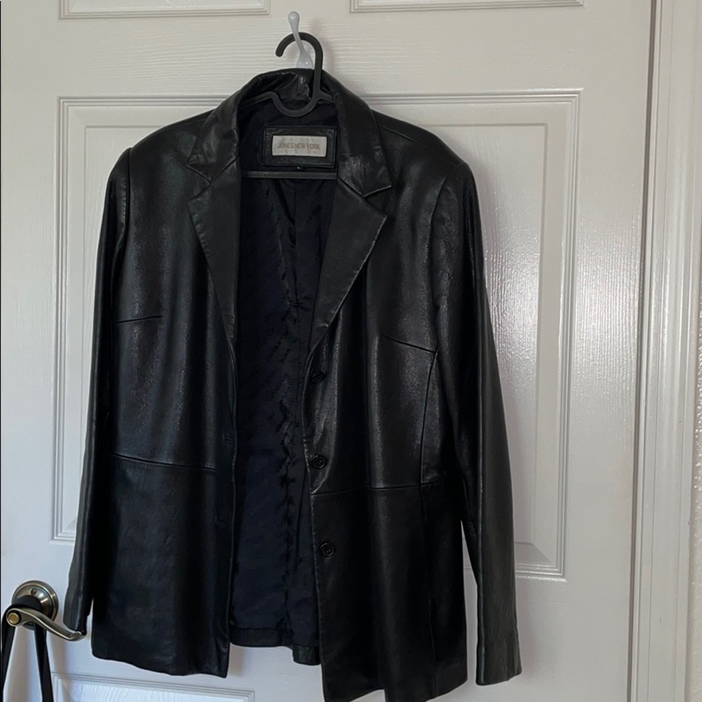 Jones new york leather jacket